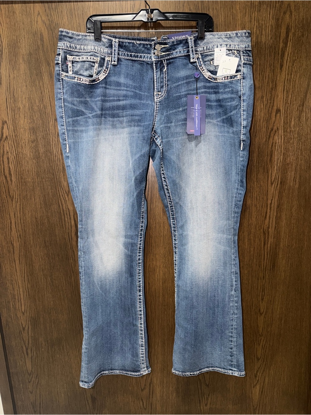 Vigoss Women’s The New York Boot Cut Jeans Women’s 22x33 Embellished NWT Y2K
S
